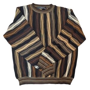 Protege Collection textured  vintage pullover Black sweater size Medium